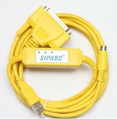Cáp lập trình USB-SC09+ USB cho PLC Mitsubishi FX & A Series